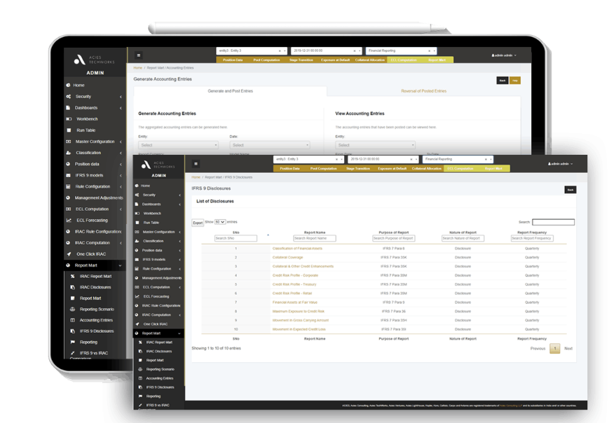 screenshot of Kepler IFRS 9